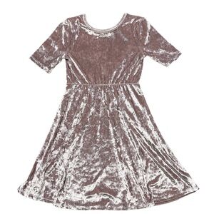 Art Class Punk Crushed Velvet Dress